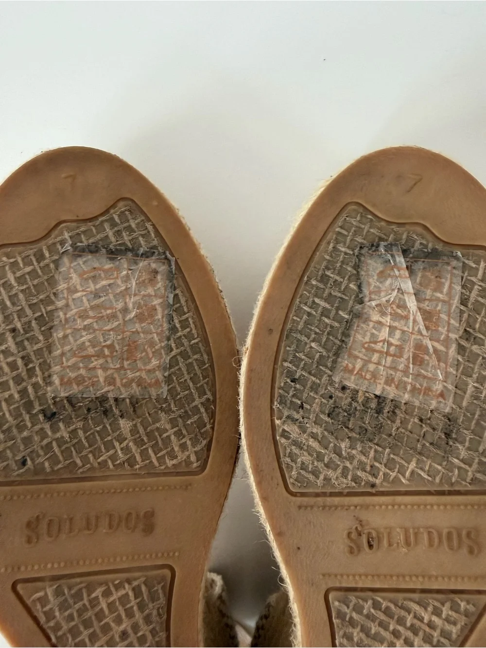 Soludos The Marseille Wedge Espadrille in La Concha Ivory, Size 7